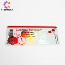 custom anti fake hologram pharmaceutical medicine vial labels